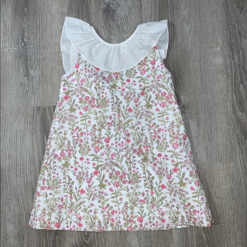 Bella Bliss sz 6 ruffled bow back dress EUC